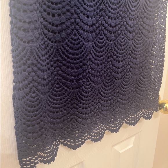 Lilly Pulitzer Jade Off The Shoulder Dress in navy XS - Picture 3 of 5